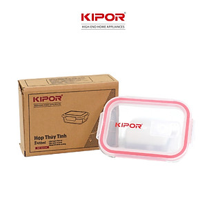 Hộp cơm văn phòng KIPOR KP-G154 - Thuỷ tinh cao cấp, dùng được trong lò vi sóng - Nhỏ gọn, tiện lợi - Hàng chính hãng