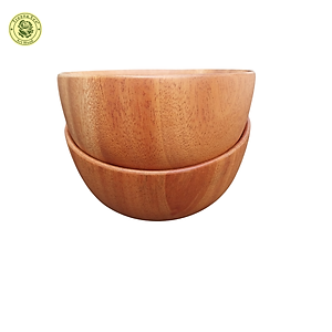 Chén Ăn Cơm Bằng Gỗ Xà Cừ Đường Kính 10.5 Cm - Đồ Gỗ Nhà Bếp Thương Hiệu Trường Sơn