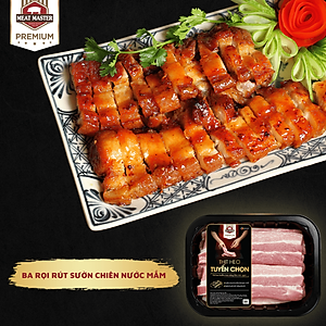 Ba rọi rút sườn BBQ Meat Master  (400g/khay)