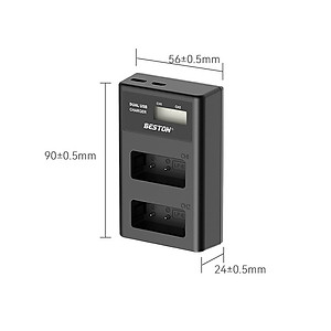 Bộ Pin LP-E17 1040mAh + Sạc Beston Dùng Cho Máy Ảnh Canon EOS M3 EOS M5 EOS M5 EOS 750D EOS 760D EOS 800D EOS 77D EOS RP - Hàng nhập khẩu