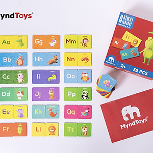 Đồ Chơi Xếp Hình MyndToys Animal Alphabet (Learning A-Z) Dành Cho Các Bé Trên 2 Tuổi