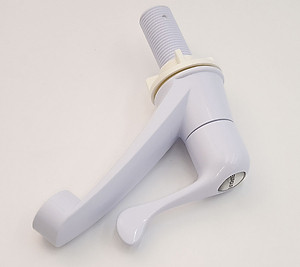 Vòi lavabo lạnh cao nhựa ABS trắng Eurolife EL-LA04 (Trắng )