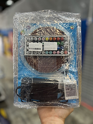 Cuộn Đèn LED Trang Trí Quấn Cây RGB Siêu Sáng, Dài 5M Kèm Remote 44 Phím