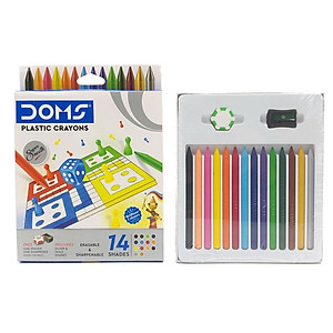 Hộp Bút Sáp Màu DOMS 14 Màu 7501