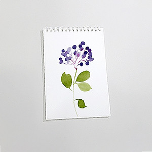 Sổ vẽ A4 vẽ màu nước và chì có vân sang giấy định lượng 260gsm nhập từ Ý, lên màu trong tự nhiên,15 tờ/cuốn MOW260 Green Art - Hàng chính hãng