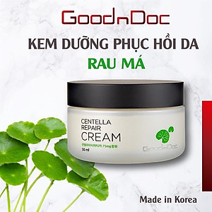 Kem Dưỡng Phục Hồi Da Rau Má GoodnDoc Centella Repair Cream 50ml
