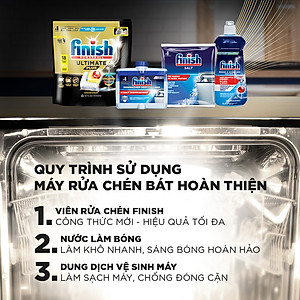 [Mới] Viên rửa chén bát hương chanh Finish Ultimate Plus All in one túi 18 viên - dòng siêu cao cấp