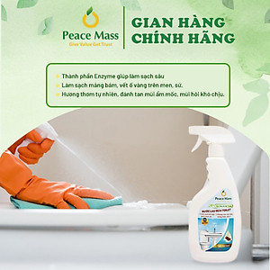 Nước Cọ Rửa Toilet  Peace Mass Tinh dầu Quế Chai Xịt 700ml