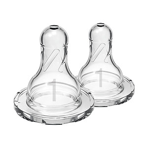 Hộp 2 núm ty thay thế bình sữa Dr.Brown's cổ thường ( cổ hẹp ) dòng Options Plus