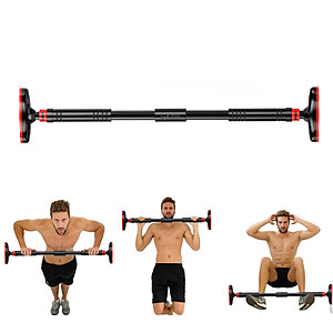 Xà Đơn  Treo Tường Gắn Cửa Điều Chỉnh Độ Dài Linh Hoạt ,Mẫu Mới Chất Liệu Thép Không Gỉ Chịu Lực 150kg , Tay Cầm Bọc Đệm PVC Chống Trượt