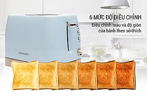 Máy Nướng Bánh Mì Lock& Lock EJB221BLU (730 - 870 W) - Hàng chính hãng