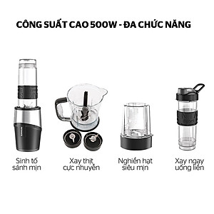 Máy Xay Sinh Tố Đa Năng Sunhouse SHD5340B (500W) - Hàng chính hãng
