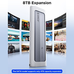 Hộp ổ cứng SSD ORICO M.2 NVME TypeC AXM2-G2-GY-BP - Hàng Chính Hãng