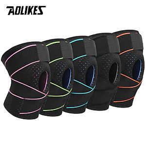 Đai bảo vệ đầu gối 4 lò xo trợ lực dây chằng AOLIKES A-7908 Sport Knee Pad