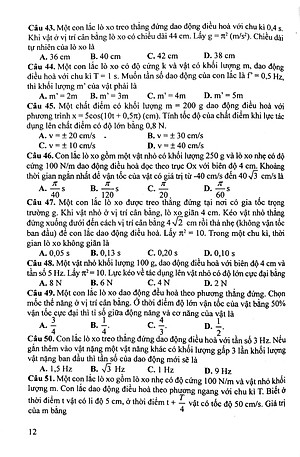 Sách Ôn Tập Luyện Thi Trắc Nghiệm THPT Quốc Gia 2020 - Khoa Học Tự Nhiên