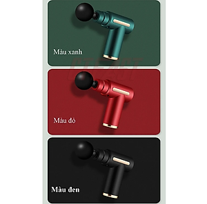 Máy massage KG802 mini cầm tay 6 chế độ hỗ trợ mát xa chuyên sâu, giảm đau cơ, cứng khớp hiệu quả nhanh chóng, đi kèm 4 đầu chuyên dụng 1500mah( tặng kèm 1 khăn lau thấm 2 mặt )- Hàng chính hãng