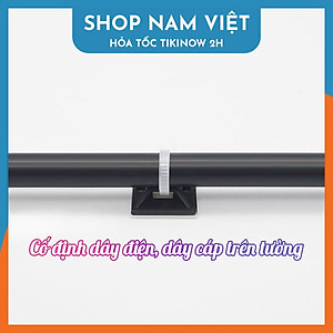 Nẹp Giữ Dây Điện, Dây Cáp Dán Tường (Không Kèm Dây Rút)