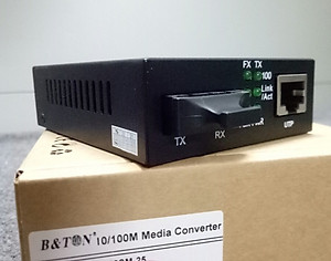 Convector media 2 sợi SC- BTON -10/100M -25km mã BT-950SM-25 . Hàng chính hãng