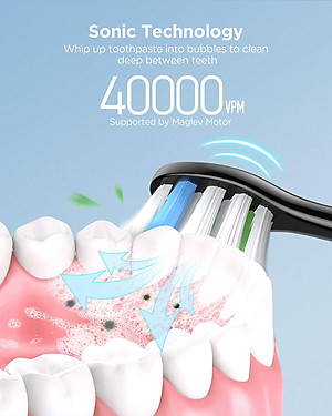 Bàn chải đánh răng điện Fairywill FW2056, phiên bản cao cấp nhất của Fairywill với dock khử khuẩn bằng tia UV