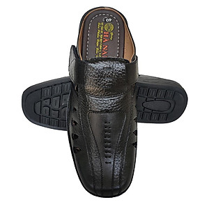 Dép Bít Mũi Nam HÀ NAM Da Bò Thật Cao Cấp GSB20128