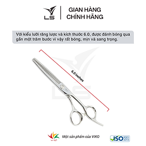 Kéo tỉa tóc LS rơi 15-20% quai offset vênh đỡ ngón cố định JT3230