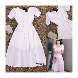 ĐẦM VINTAGE TAY PHỒNG MYMY