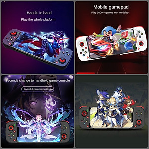 Gamepad Tay Game Không dây Bluetooth D3 đa nền tảng cho máy tính - điện thoại - máy game Console Hàng nhập khẩu