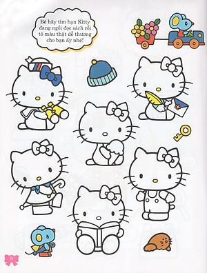 Sách Hello Kitty - Rèn Luyện Khả Năng Quan Sát (Tô Màu)