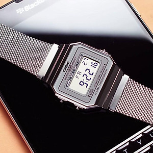 Đồng hồ unisex dây kim loại Casio Standard chính hãng A700WM-7ADF