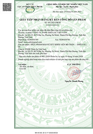 Thực Phẩm Bảo Vệ Sức Khỏe Thiên Sư - Viên Bổ thận - Bổ thận tráng dương tăng cường sinh lực