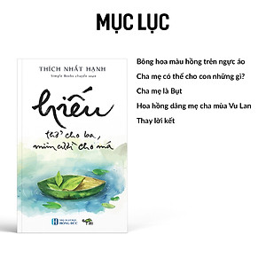 HIẾU - Thở Cho Ba, Mỉm Cười Cho Má (Tặng kèm POSTCARD) - Thiền Sư Thích Nhất Hạnh