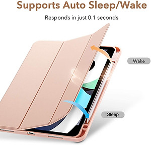 Bao da cho iPad Air 4 2020 10.9 Inch ESR Rebound Pencil Case (Có khe cắm bút Apple Pencil) - Hàng Nhập Khẩu 