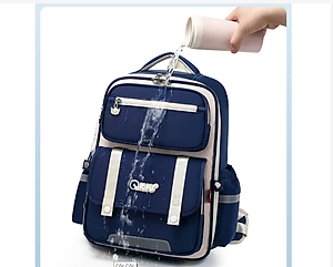 Balo học sinh cấp 1 và 2 siêu nhẹ chống gù chống nước cao cấp phong cách châu âu