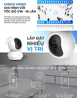 Camera IP Wifi TP-Link Tapo C200 Full HD 1080P Giám sát An Ninh - Hàng Chính Hãng
