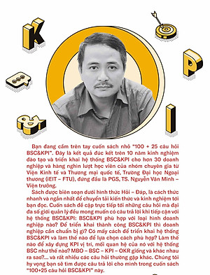 Sách kinh doanh, Sách quản trị mục tiêu, quản trị nhân sự, hiệu suất: 100+25 Câu hỏi BSC & KPI