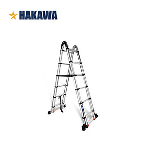 Thang nhôm rút đôi chữ a Nhật Bản HAKAWA HK238 (3,8M) - Phân phối chính hãng