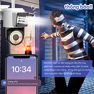 Camera Yoosee Wifi Ngoài Trời 2 Mắt Xem Cùng Lúc, Góc rộng, Đàm Thoại, IP66 Chống Nước, Báo Động, Hàng Nhập Khẩu - Bảo Hành 12 Tháng