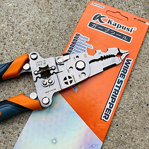 Kìm Tuốt Dây Đa Năng 12 trong 1 Kapusi Japan - Cắt, Uốn, Tuốt Dây Chuyên Dụng K9105