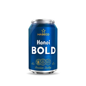 Combo 2 Thùng Bia Hanoi BOLD - Thùng 24 lon 330ml