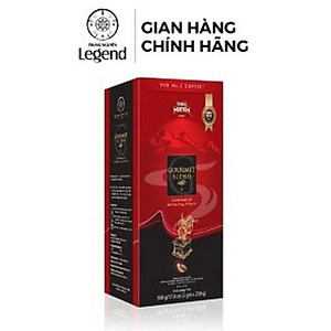 Combo 2 Hộp Cà phê Rang Xay Gourmet Blend-Trung Nguyên Legend-Vị cà phê đậm, cafein 1%- 500gr-Pha Phin