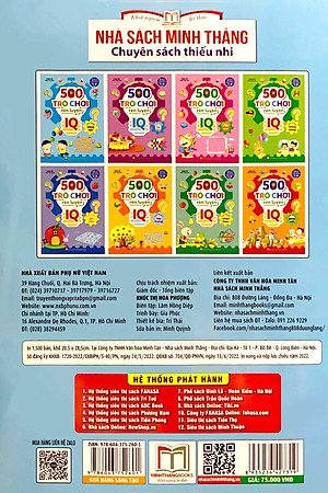 500 Trò Chơi Rèn Luyện IQ (4-10 tuổi) - Khả Năng Sáng Tạo (Sách Bản Quyền)