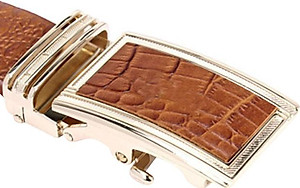 Thắt Lưng Nam Da Thật Vân Cá Sấu Huy Hoàng HT4113 (120 x 3.5 cm) - Màu Da