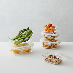 Hộp bảo quản thủy tinh LocknLock BLANC - Hộp vuông