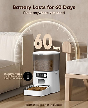 Máy cho thú cưng ăn tự động Oneisall PFD-001 Pro cài đặt thời gian - Hàng chính hãng