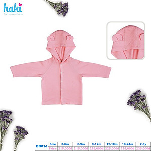 Áo khoác chần bông cho bé mũ tai gấu siêu dễ thương  (4-15kg) , hàng chính hãng HAKI BB014