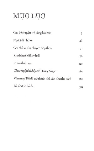 Sách Câu Chuyện Kì Diệu Về Henry Sugar Và Sáu Chuyện Khác (Tái Bản 2021)
