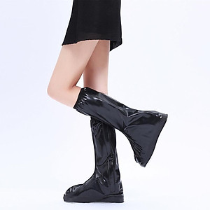 Ủng Đi Mưa Bọc Giày Màu Đục Cổ Cao 2 Lớp Chống Bẩn, Chống Thấm Cao Cấp