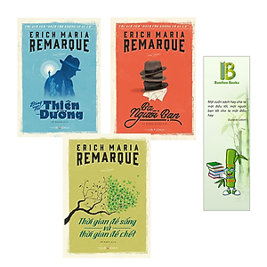 Combo 3 Tác Phẩm Nổi Tiếng Của Erich Maria Remarque: Bóng Tối Thiên Đường + Ba Người Bạn + Thời Gian Để Sống Và Thời Gian Để Chết (Tặng kèm bookmark Bamboo Books)