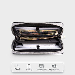 Ví Yuumy ( Thời trang nữ kiểu cầm tay dáng dài - Ví da Seasand YV62 )