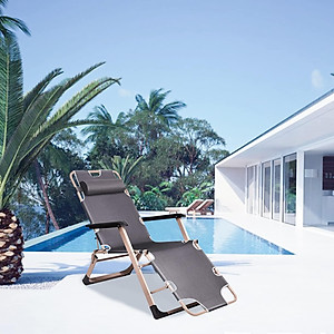 Ghế xếp thư giãn, Khung sắt cao cấp, Ghế xếp nằm ngủ trưa gấp gọn tiện lợi New Beginning